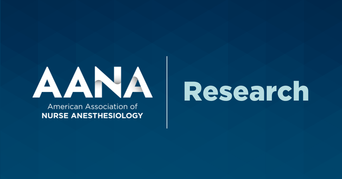 AANA Anesthesia Research Data Sets