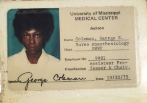 Georgia Coleman's University of Mississippi Medical Center ID card.