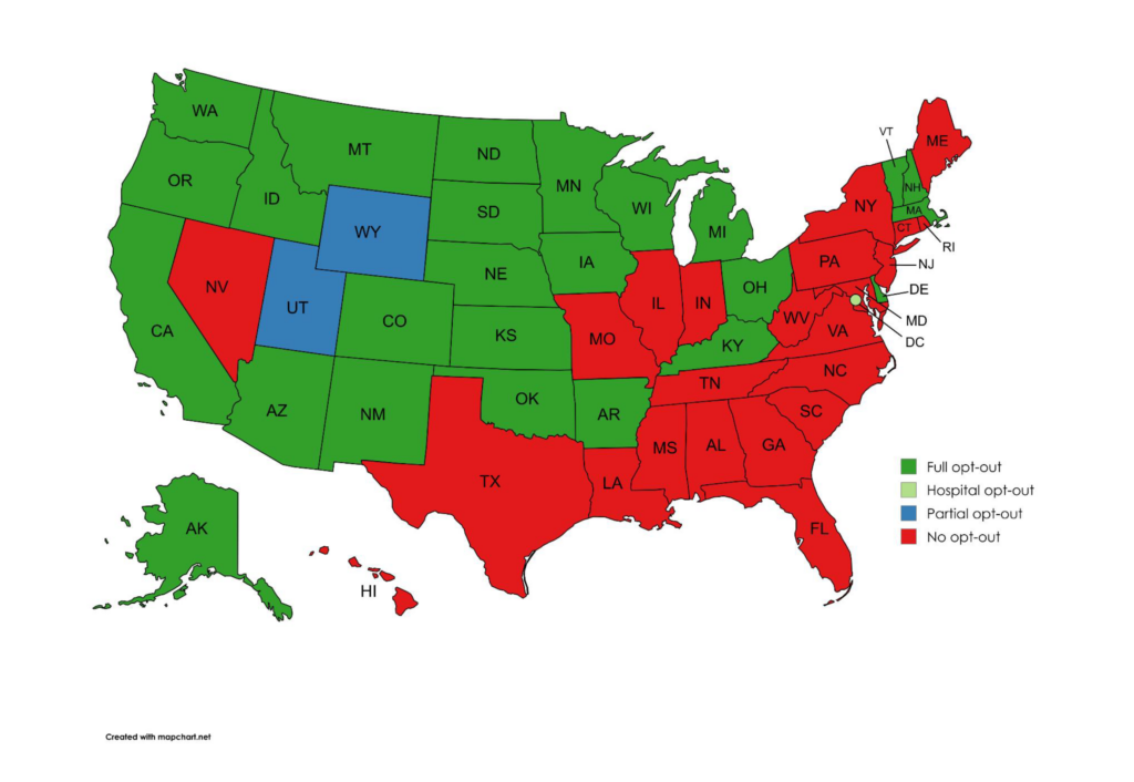 Opt Out Map - September 2026