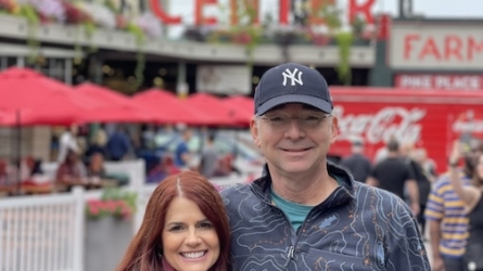Ricky and Krista Niedermeier at Pike Place Market in Seattle.