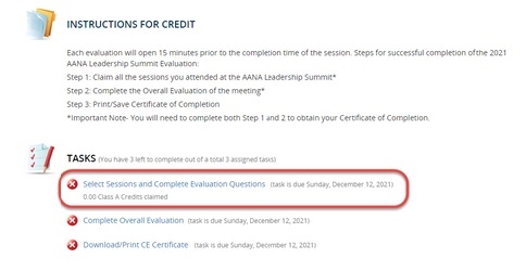 Claim Credit - Tasks