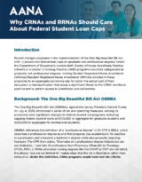 Why CRNAs and RRNAs Should Care About Federal Student Load Caps